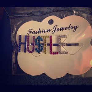 Multi color Hustle hair clips